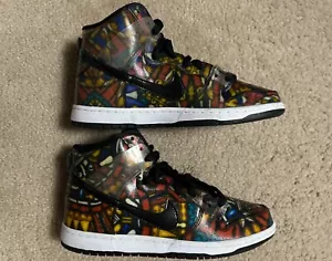 Size 10 - Nike Concepts SB Dunk High Stained Glass (NO BOX) Men's shoes - Picture 1 of 24