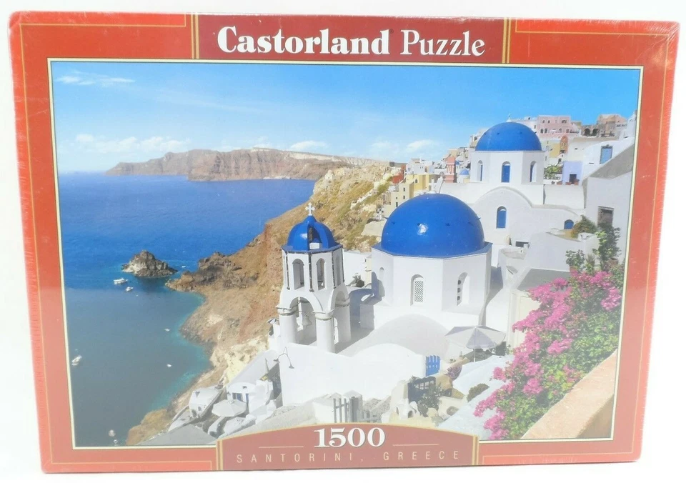 NIB Castorland Puzzle 1500 Pieces Santorini Greece Factory Sealed - Damaged Box - Image 1 of 4