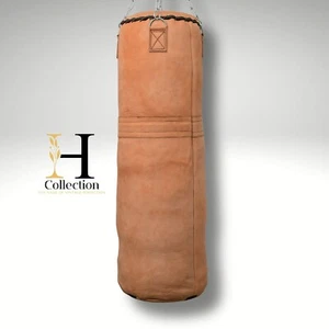 Luxury nubuck leather handmade heavy bag for boxing, MMA, Muay Thai & more. - Picture 1 of 8