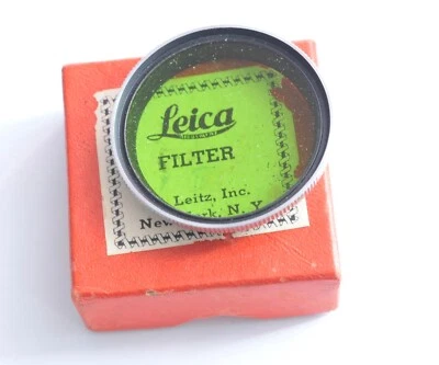 Leica E Leitz Summitar Green E36 Lens Filter N.Y - Image 1 of 2