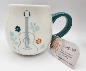 Dolly Parton Double Sided Stoneware Embossed Guitar Coffee Mug Cup 20 oz - Picture 1 of 8