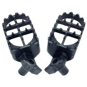 Steel Footrests Dark Gray For 01- 2012 Yamaha Yz250 250F / 98-05 Gas Enducross - Picture 1 of 6