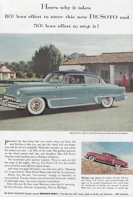 De Soto Fire Dome 1953 anuncio revista DeSoto Firedome anuncio Powermaster Six Foto 1 de 3
