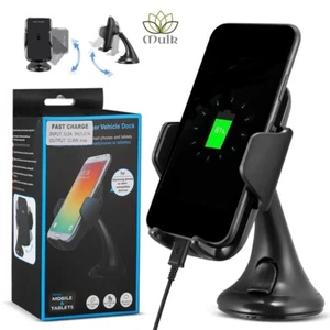 Mulk - Universal Qi wireless car charger dock - Iphone / Samsung compatible - Picture 1 of 8