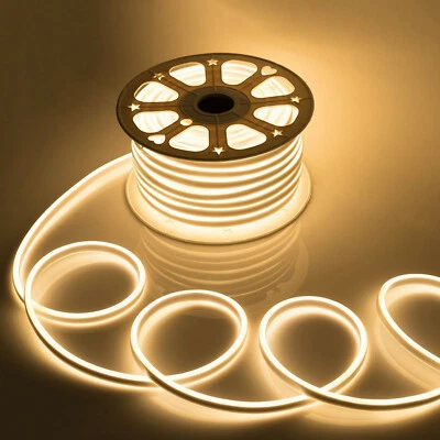 12V LED Neon Rope Light Strip Waterproof Outdoor Home Garden Building Bar Decor - Image 1 of 4