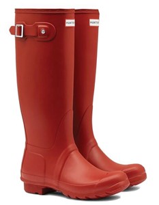 red hunter boots size 8