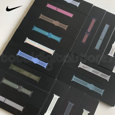 Apple Nike Genuine Watch Strap 45mm 41mm 44mm 42 40 38 Sport Band Loop Silicone  - Image 1 of 4