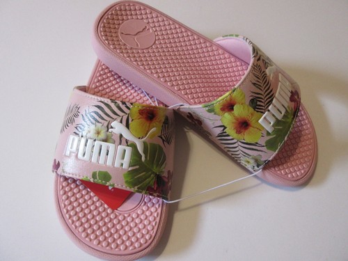 Flop flip flop tropicale floreale bianco Puma nuovo con etichette