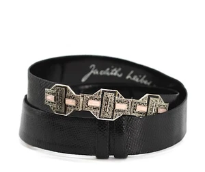Judith Leiber Leather and Mineral Ladies Belt - Picture 1 of 6