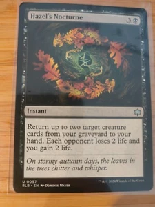 MTG Hazel's Nocturne 0097 Bloomburrow M/NM kostenloser Versand im Vereinigten Königreich - Bild 1 von 2