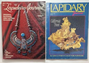 Lot 2 Lapidary Journal Magazine July 1976 March 1991 California's Finest Falcon - Picture 1 of 13