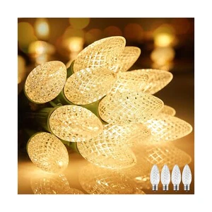 Minetom C9 Christmas String Lights, 100 Ft C9 Outdoor Christmas Lights with 1... - Picture 1 of 6