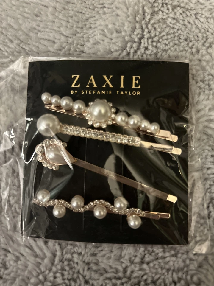 ZAXIE by Stefanie Taylor Pearl Hair Clips New - Image 1 of 1