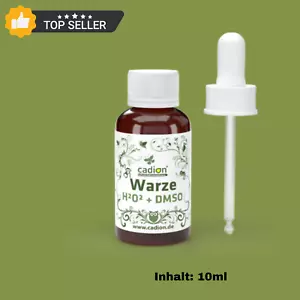 Warzenentferner Lösung mit Wasserstoffperoxid + DMSO inkl. Pipette Inhalt 10ml - Bild 1 von 6
