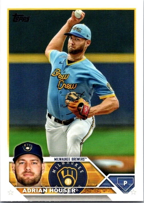 2023 Topps Series 1 Baseball Base #323 ADRIAN HOUSER - Image 1 of 2