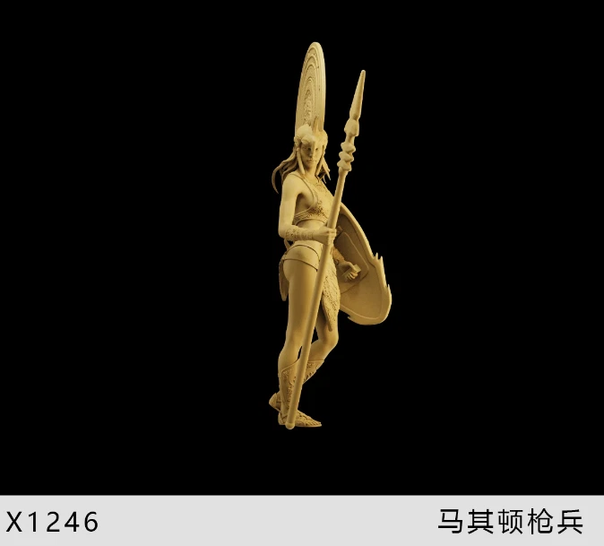 1/64 Resin Macedonian female soldier Unpainted 1246 - Image 1 of 1