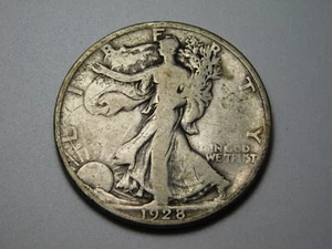 OLD US COIN 1928-S WALKING LIBERTY SILVER HALF DOLLAR - Picture 1 of 7