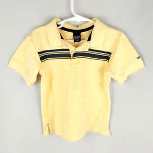 Jungen Oshkosh 2 Knöpfe gelb Baumwolle Polo Shirt Größe 4/4T - Bild 1 von 3
