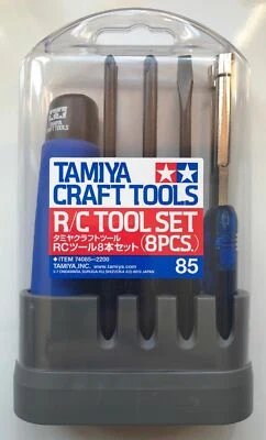 Tamiya 74085 R/C Tool Set (8 Pcs.) for Radio Control Cars, Trucks and Tanks - Image 1 of 4
