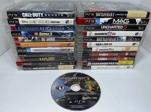 21x Sony PlayStation 3 PS3 Mixed Game Lot Bundle CIB w/ Cases Tested & Works - Afbeelding 1 van 5