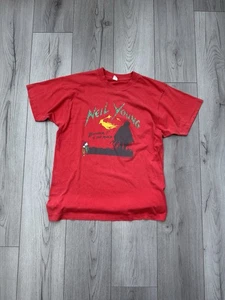 Vintage 1993 single stitch Neil Young & Booker T Tour T Shirt Rare - Picture 1 of 10