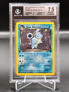 🍀Pokémon BGS 7.5 Dark Blastoise 3/82 PRIMA EDIZIONE 1ed Rocket ITA graad psa🍀 - Picture 1 of 3