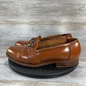 Mocasines Footjoy clásicos de cuero marrón sin cordones para hombre talla 8 EEE EE. UU. - Imagen 1 de 9