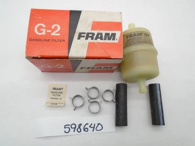 Filtro de combustible NOS FRAM G-2 40s 50s 60s 70s Chrysler Dodge Jeep AMC etc Hecho en EE. UU. Foto 1 de 4