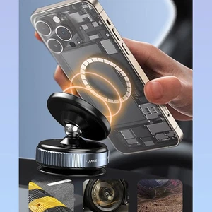 Vacuum Magnetic Phone Holder Mount Car Truck Rotation for iPhone 16/15 Android - Picture 1 of 12