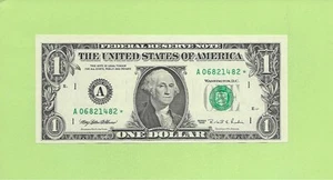 1995* ..UNCIRC $1 A 0682 1482 * .... 1995 $1 A-* STAR NOTE FRN - Picture 1 of 2