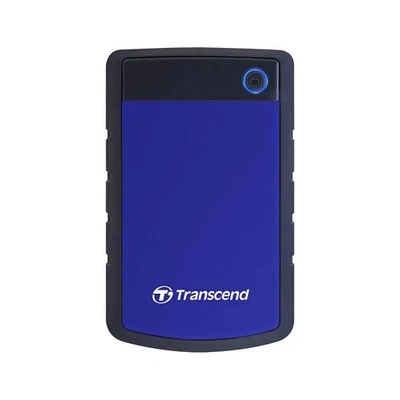 Transcend TS4TSJ25H3B 4TB portable Festplatte (HDD) in grau/blau mit Backup-Funk - Bild 1 von 4