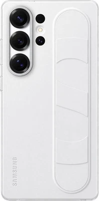 Genuine / Official Samsung Galaxy S25 Ultra Standing Grip Case / Cover - White - Image 1 of 4