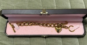 Juicy Couture Gold Plated Starter Charm Chain Bracelet YJRU0025 in Original Box - Picture 1 of 5