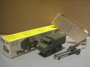 Solido 235 239 Simca-Unic SUMB 4x4 Military Truck + Cannon made in France NMIB+ - Picture 1 of 12