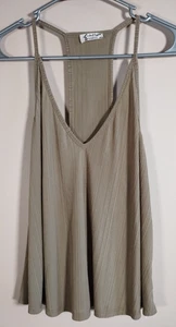 Intimate Free People Slinky Slinky Ribbed V-Neck Tank Top Olive Damen XS - Bild 1 von 7