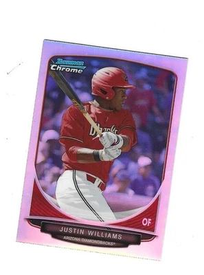 2013 Bowman Chrome Draft Draft Picks Refractors #BDPP94 Justin Williams - Image 1 of 2