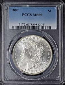 1887 Morgan Silver Dollar - PCGS MS65 - ✪COINGIANTS✪ - Picture 1 of 2