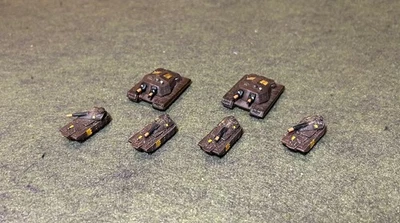 Seis miniaturas pintadas de Steve Jackson Games (SJG) Ogro Combine Tank miniaturas Foto 1 de 4
