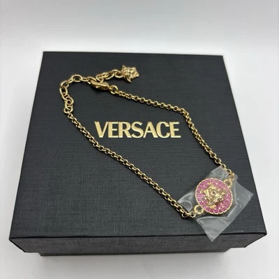 Pulsera Versace de metal + pedrería nueva con caja $500 al por menor Foto 1 de 4
