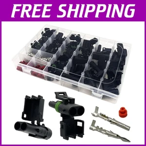 20-Piece Waterproof 2-Pin Automotive Wire Connector Kit - Quick Connect Solution - Picture 1 of 9