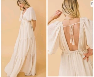 Maxi Vestido Flying Tomato Dulce Seducción en Niveles Manga Flutter XS Hada - Imagen 1 de 7