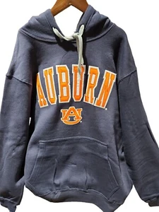 Auburn University Fleece Hood Navy AURURN ARCH/AU ITACKLE TWILL LETTERS SV-HIT - Picture 1 of 3