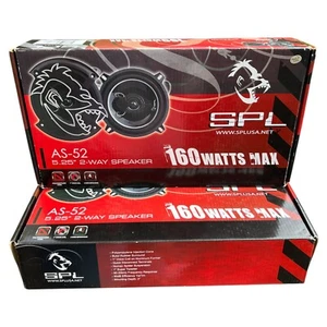 (2 SETS) SPL Gorilla AS-52 5.25" 160W 2 Way Full Range Speakers 4 Ohm - Picture 1 of 6