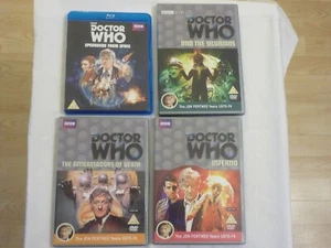 Doctor Who SEASON 7 BLU RAY/DVD JOB LOT JON PERTWEE SPEARHEAD SILURIANS INFERNO - Picture 1 of 6