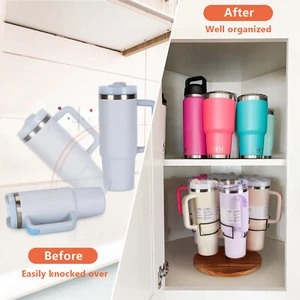 Organizador de botellas de agua giratorio 360° para portavasos Stanley 30 y 40 oz - Imagen 1 de 7
