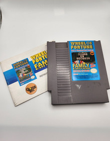 Wheel Of Fortune Family Edition (NES Nintendo) Game and Manual, Tested