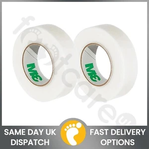 3M MICROPORE Latex Free Surgical Tape 1.25cm x 9.1m Gentle Medical Tape x2 Rolls - Picture 1 of 4