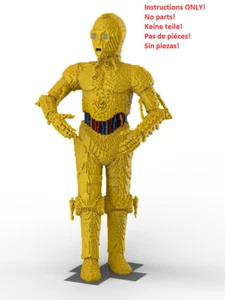 LEGO C-3PO statue building instructions - INSTRUCTIONS ONLY NO BRICKS - Picture 1 of 9