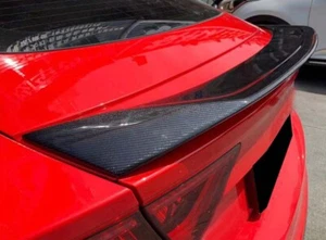 Real Carbon Fiber Rear Trunk Spoiler Wing for Audi A7 S7 RS7 2012-2018 - Picture 1 of 4