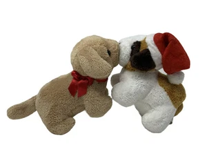 Pequeño juguete de peluche Kurt Adler Santas World para besar perros con cuerda vibratoria - Imagen 1 de 11